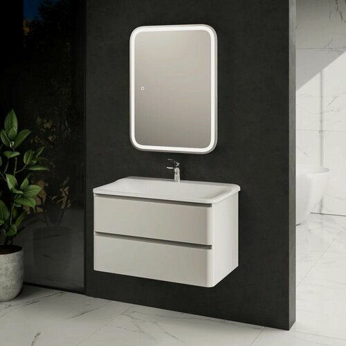 Изображение товара Тумба под раковину для ванной AQUAme S4 80 белая