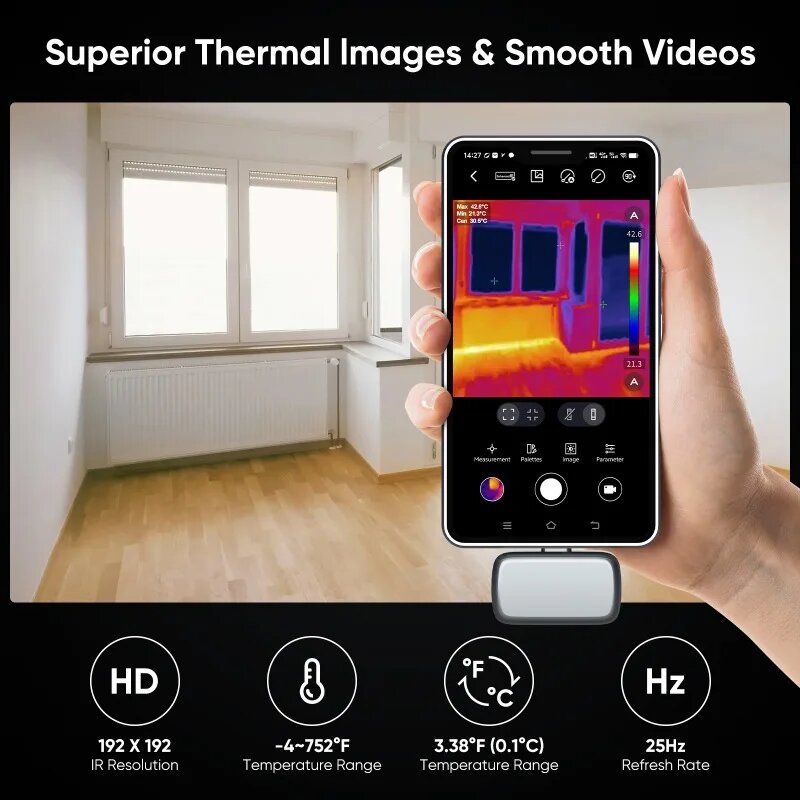 Изображение Тепловизор NITERUS GW192A для телефона, GW192A