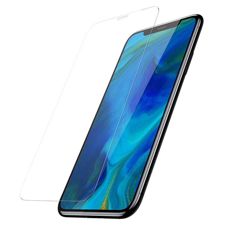 Защитное стекло BASEUS SGAPIPH65S-GS02 для iPhone XS Max/11 Pro Max, (2шт), прозрачный