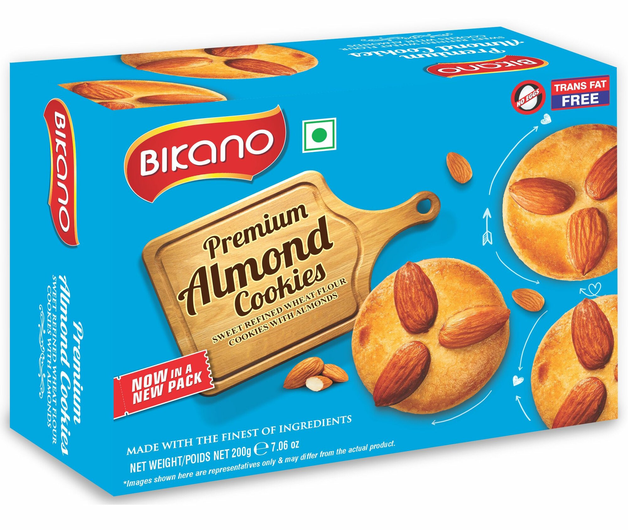 Печенье с миндалем COOKIES ALMOND 200г индийское, восточные сладости