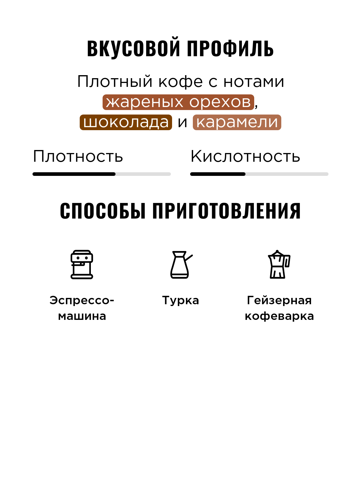 Кофе для эспрессо Бразилия Серрадо Tasty Coffee, в зёрнах, 250 г — фото 1