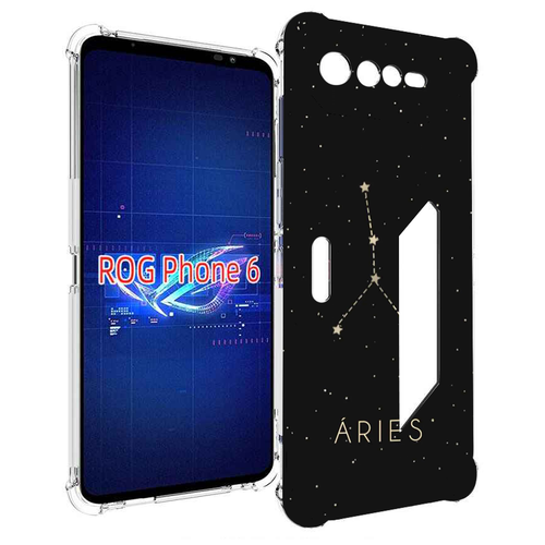 Чехол MyPads знак-зодиака-овен-3 для Asus ROG Phone 6 задняя-панель-накладка-бампер