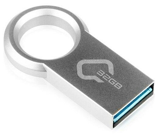 Флешка Qumo Ring 32 Гб usb 3.0 Flash Drive - металлический корпус