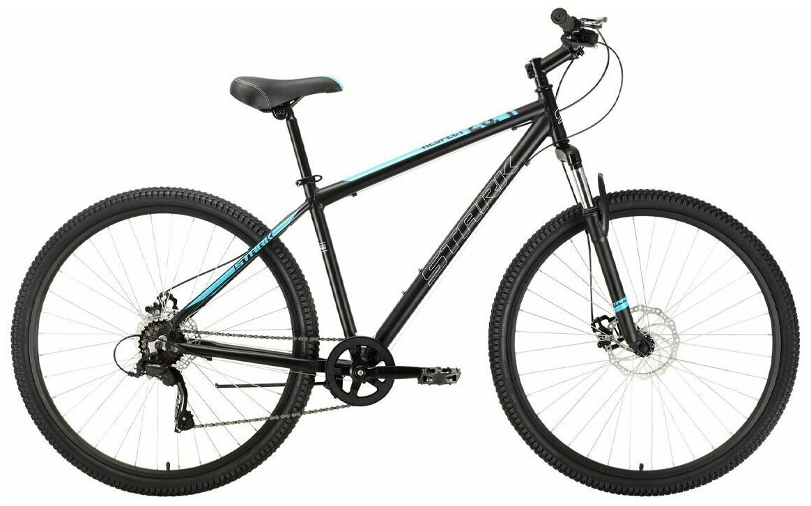 Велосипед Stark Respect 29.1 D Microshift (2022) 20" черный/синий