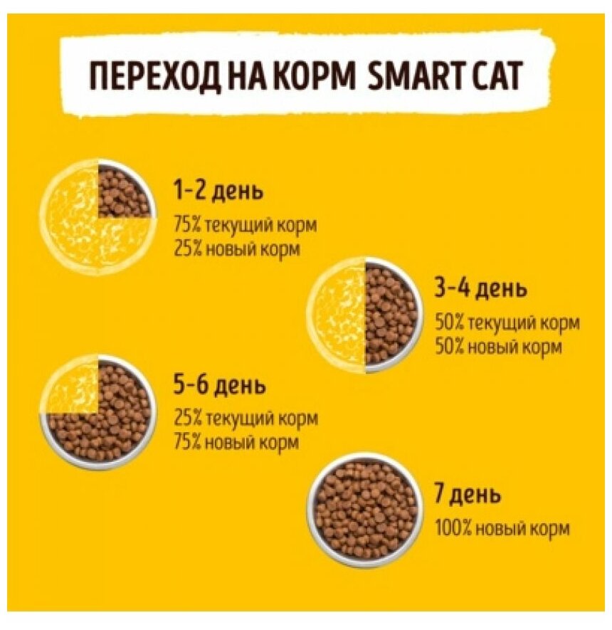 Корм Smart Cat для котят, с цыпленком, 1.4 кг - фотография № 13