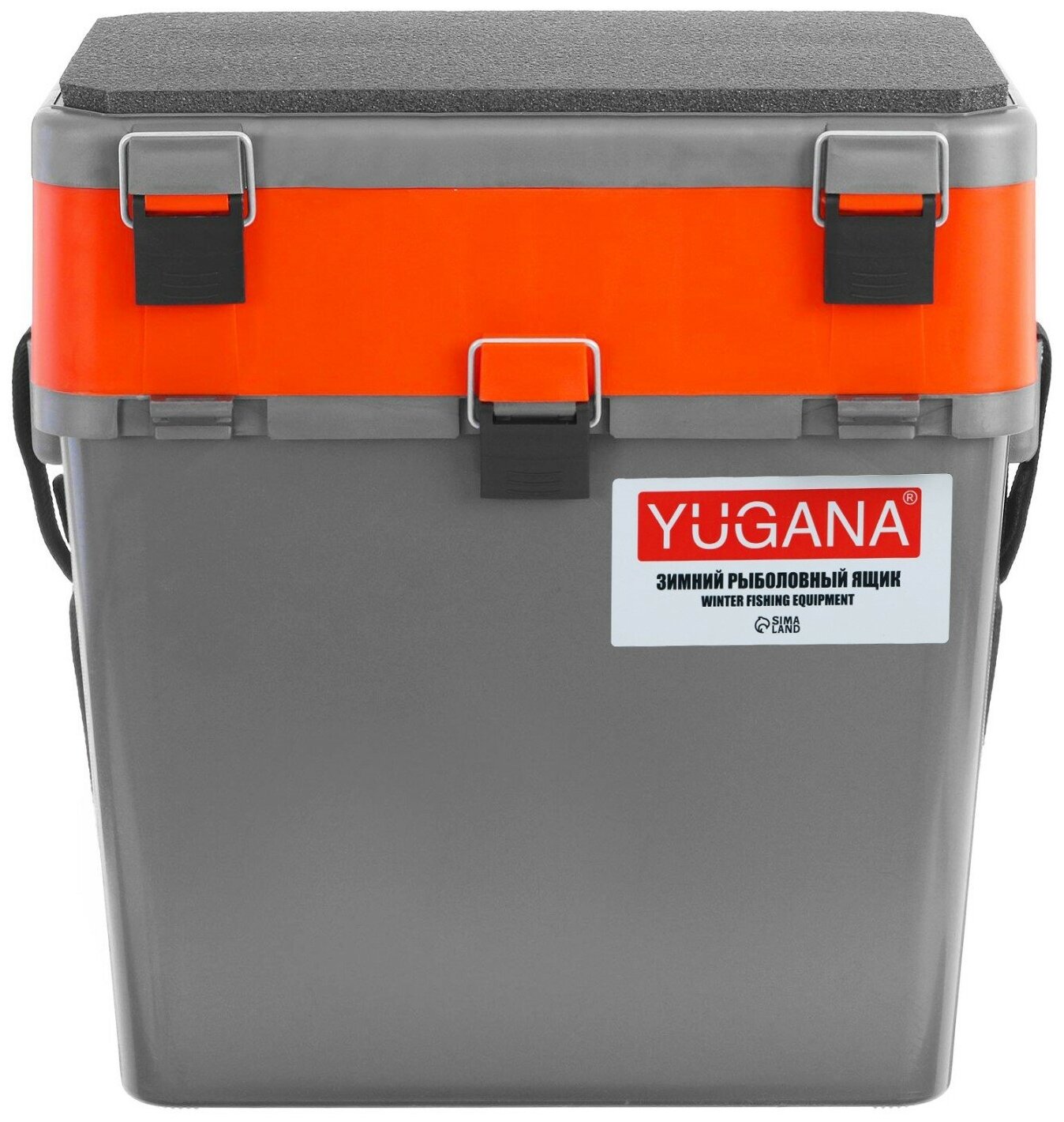 Ящик зимний YUGANA, двухсекционный, цвет серо-оранжевый