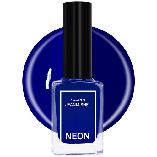 Jeanmishel Лак для ногтей Neon Collection, 6 мл, 324 bromo Blue
