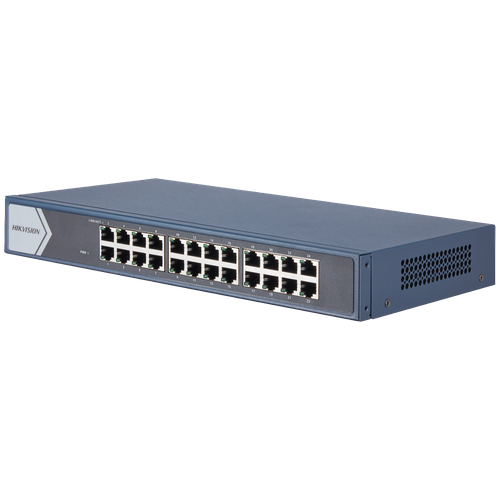 Коммутатор Hikvision DS-3E0524-E(B) 24 Gigabit RJ45 ports, 19-inch Rack-mountable Steel Case Unmanaged Switch khind dimmer switch ds 1000