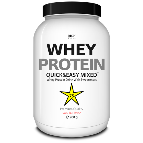 Whey Protein Dion Sportlab Комплекс сывороточных белков: концентрат и изолят. Вкус: Ваниль, 900 г сывороточный изолят dion sportlab whey iso ваниль порошок 800 г