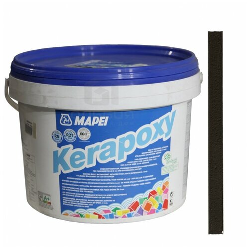 затирка эпоксидная mapei kerapoxy 114 антрацит 10 кг Затирка Mapei Kerapoxy №120 черная 10 кг