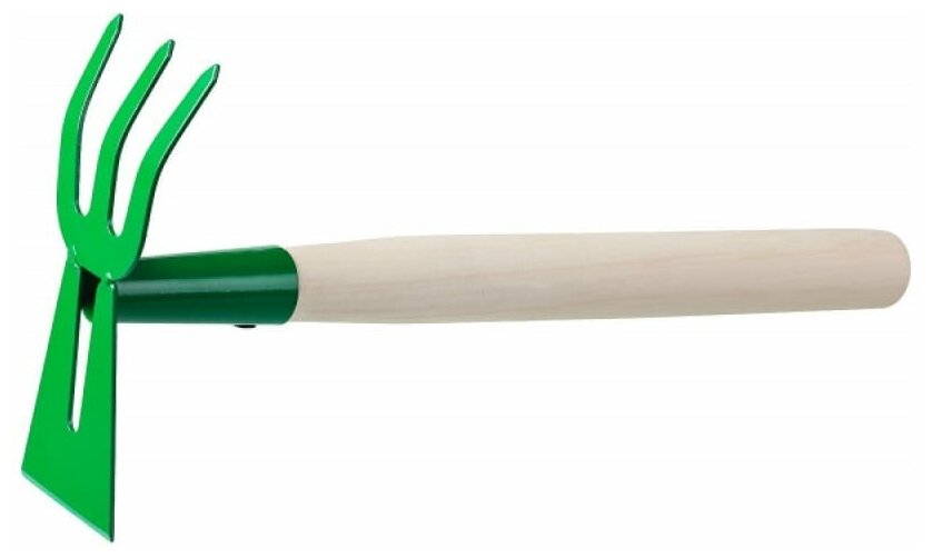 Мотыга-рыхлитель, росток 421423, с металлической ручкой, ″лепесток+3 зуба″ прямая, ширина рабочей части - 60мм - фотография № 2