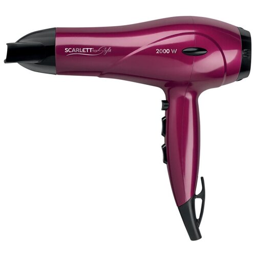 Фен SCARLETT SC-HD70I67 2000Вт малиновый с черным 247000₽