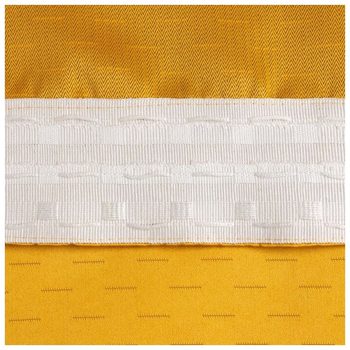Штора портьерная Этель "Штрихи"цв.желтый,на шторн.ленте 270*300 см,100% п/э - фотография № 2