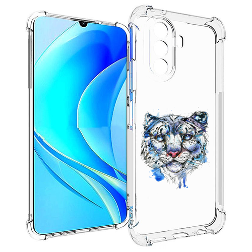 Чехол MyPads водяной тигр для Huawei Nova Y70 / Nova Y70 Plus (MGA-LX9N) / Huawei Enjoy 50 задняя-панель-накладка-бампер чехол mypads водяной дракон для huawei nova y70 nova y70 plus mga lx9n huawei enjoy 50 задняя панель накладка бампер