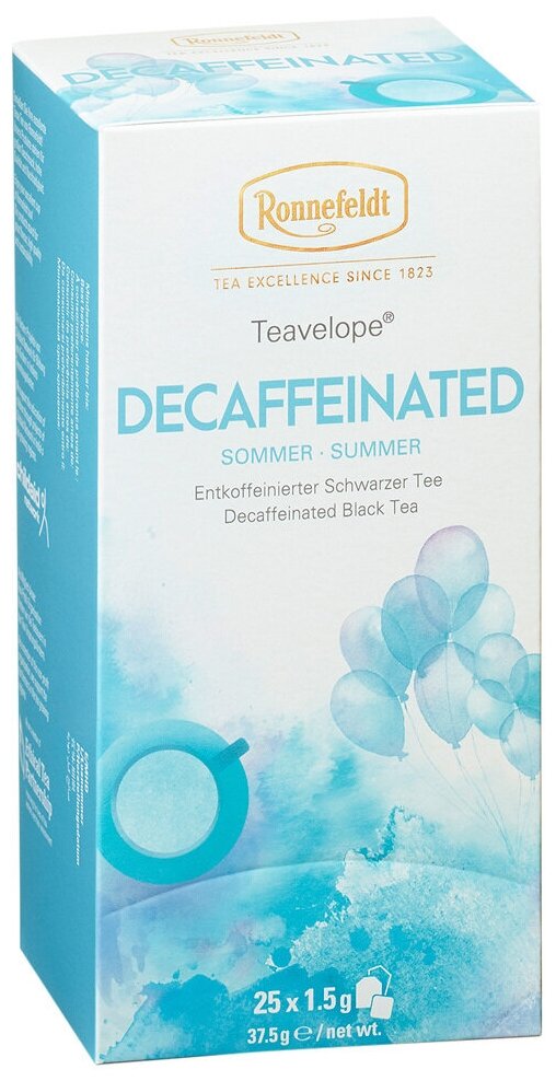 Декофеинированный черный чай Ronnefeldt Teavelope Decaffeinated(Декофеинированный) 1 пачка по 25 пакетиков. Арт.14050 - фотография № 5