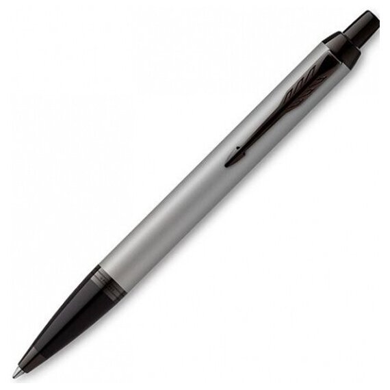 Ручка шариковая PARKER IM Achromatic (2127752) серый матовый M синие чернила подар. кор.