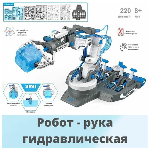 Робототехника / Робот / Роботизированная рука / Рука с блоком управления/ Робот - рука гидравлическая