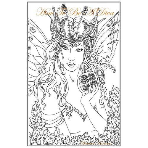 "How To Be A Diva. " A Fantasy Novel Coloring Book Features Over 100 Elegant Pages Variety of Fashion Divas of Their Own Style and Fashion (Adult Col…