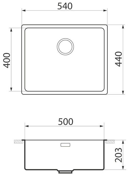 Кухонная мойка из нержавеющей стали GreenStone GS 500.GT12K - фотография № 8