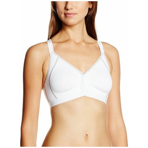 фото Спортивный бескаркасный бюстгальтер nora 75c, белый creaciones selene