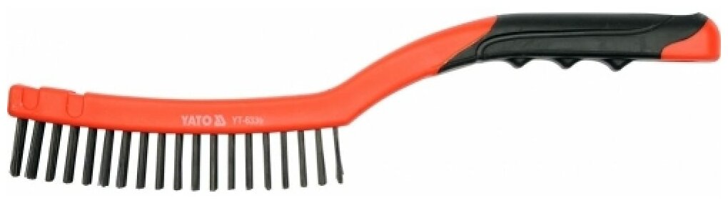фото Щетка стальная c пластиковой ручкой Yato YT-6330