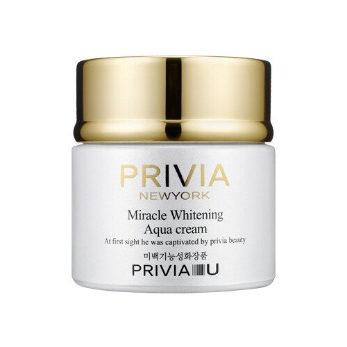 крем для лица privia ночной крем маска miracle whitening aqua cream PRIVIA Антивозрастной ночной крем-маска Privia Miracle Whitening Aqua Cream, 80мл