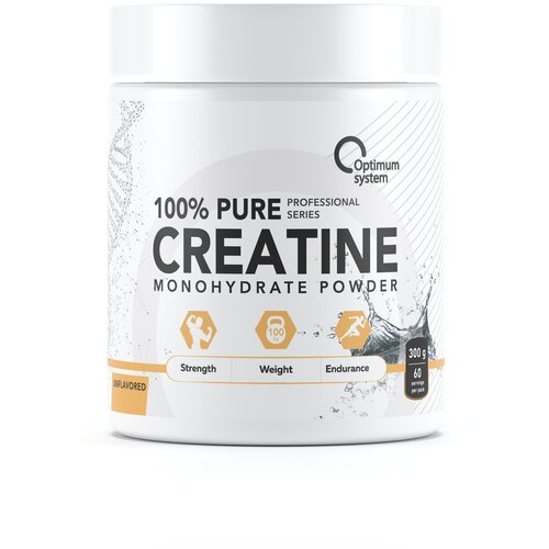 Optimum System 100% Pure Creatine Monohydrate 300 грамм (Optimum System) Без вкуса парашют для бега тренажер аэробной выносливости