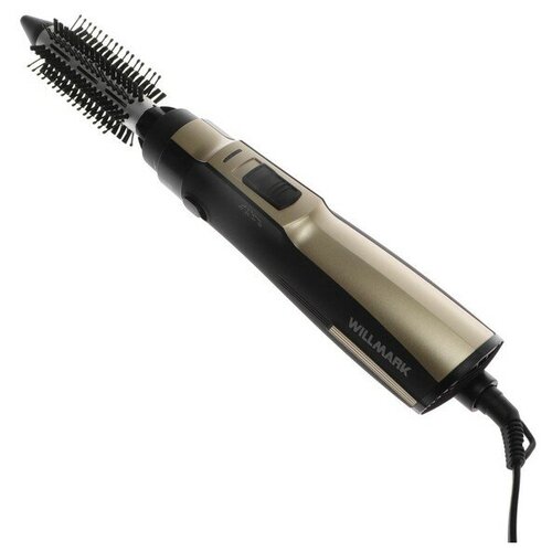 Фен-щетка WILLMARK WHS-113BC 1200 Вт 2 насадки ионизация черно-золотой 1939900₽