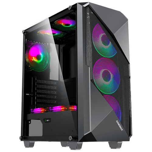 Корпус GameMax Revolt Midi-Tower, черный корпус atx gamemax revolt без бп чёрный