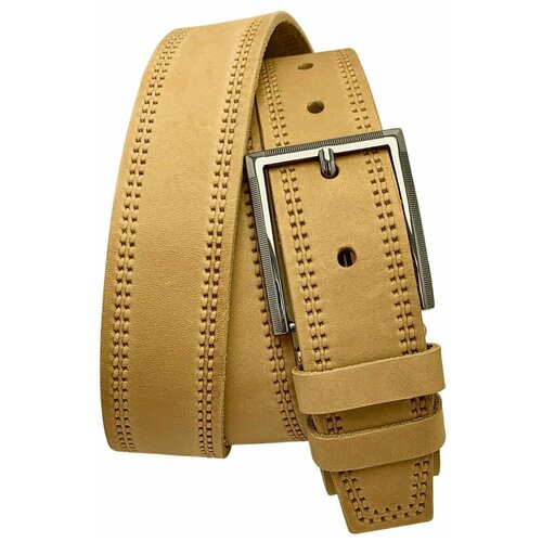 фото Ремень sergio manetti, размер 115-125, желтый