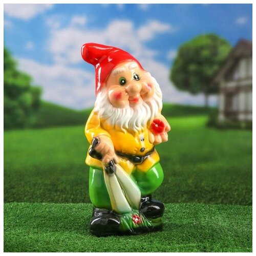 Садовая фигура Гном с ножницами 37см 1898₽