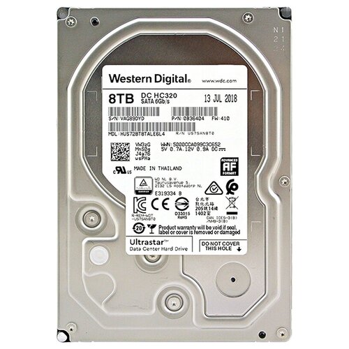 Жесткий диск Western Digital Ultrastar DC HC320 8 ТБ HUS728T8TALE6L4