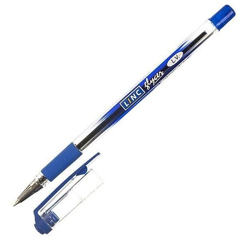 Ручка шариковая Linc Glycer (0.35мм, синий цвет чернил) 12шт. (1300RF/blue)
