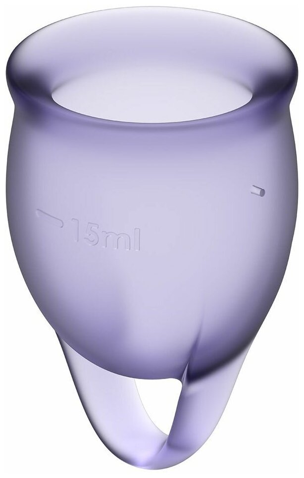 Набор менструальных чаш Satisfyer Feel confident Menstrual Cup blue J1762-6 2шт - фото №4