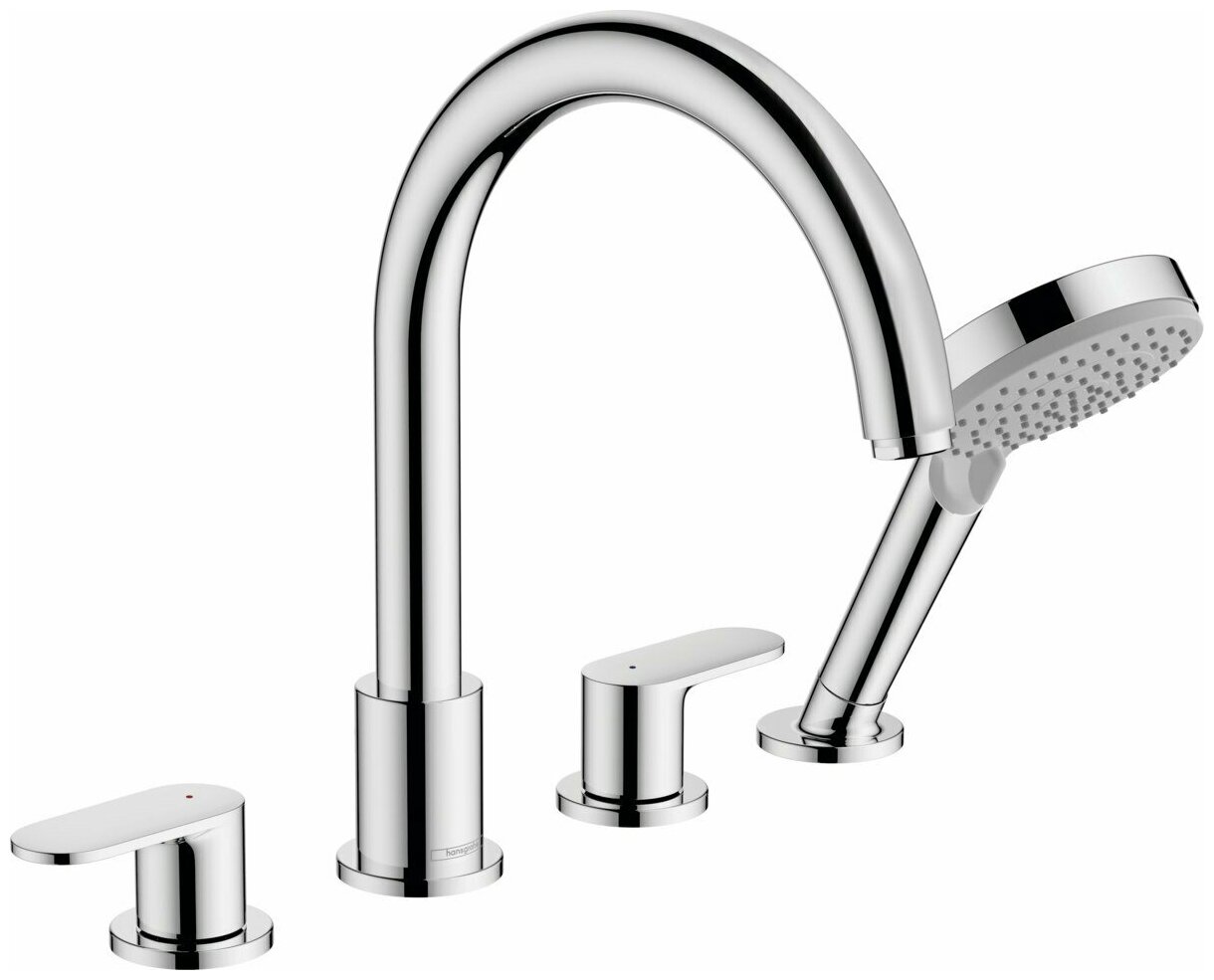 Смеситель на край ванны Hansgrohe Vernis Blend 71456000 хром - фотография № 1