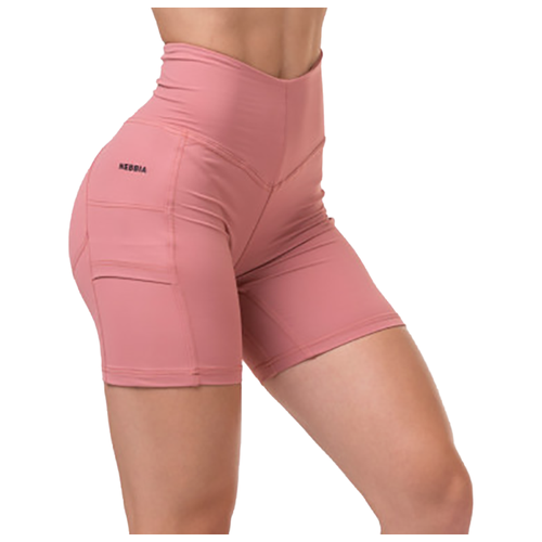 фото Шорты nebbia fit&smart biker shorts pink (m) nebbia fitness