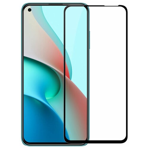Защитное стекло для телефона Xiaomi Redmi Note 9T с черной рамкой 25D Full Glue 420₽
