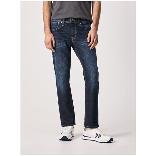 фото Джинсы мужские, pepe jeans london, артикул: pm206318, цвет: синий (z45), размер: 28/34