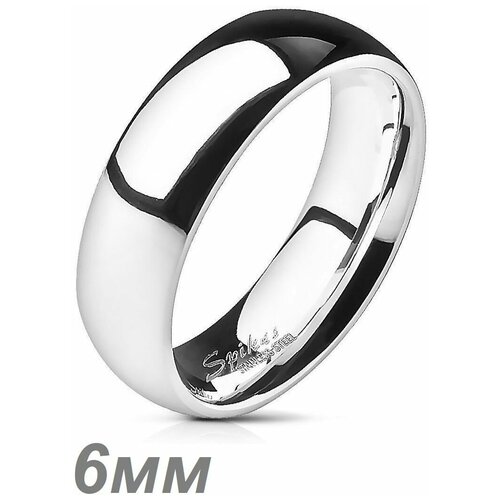 Классическое кольцо глянцевое парное, обручальное Spikes, 16,5 размер