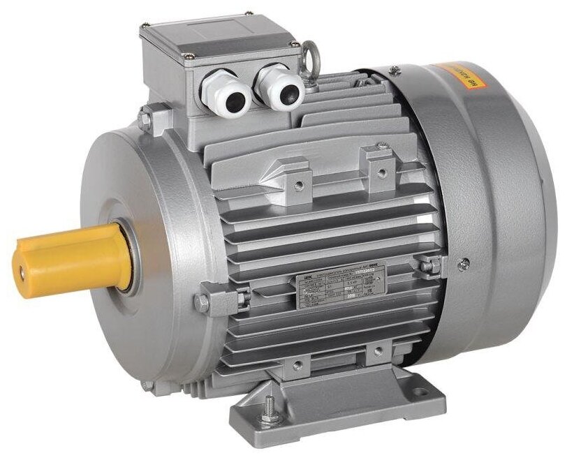Электродвигатель АИС DRIVE 3ф. 132MB6 380В 5.5кВт 1000об/мин 1081, IEK AIS132-B6-005-5-1010 (1 шт.)