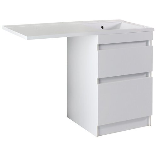 Тумба под раковину АСБ-Мебель Альта 600 мм напольная белая