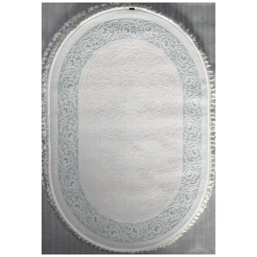 Ковер 07902A - BLUE / BLUE - Овал - коллекция HUNKAR 2.40x3.40