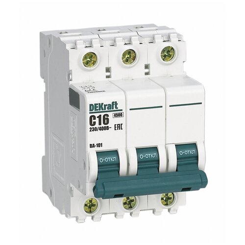 Выключатель автоматический модульный 3п D 50А 4.5кА ВА-101 SchE, SCHNEIDER ELECTRIC 11131DEK (1 шт.)