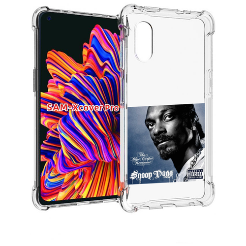 Чехол MyPads Snoop Dogg THA BLUE CARPET TREATMENT для Samsung Galaxy Xcover Pro 1 задняя-панель-накладка-бампер