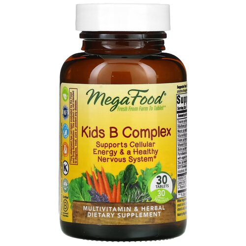 MegaFood Kids B Complex 30 таблеток