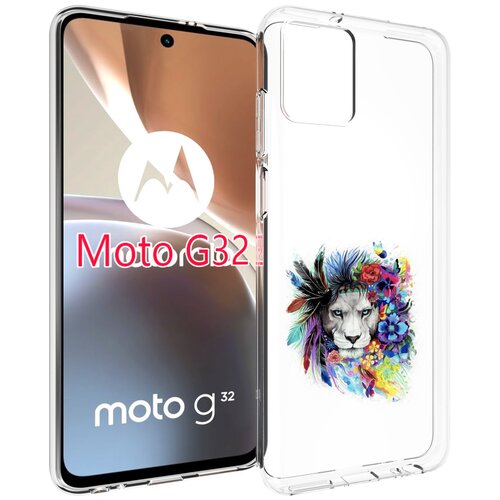Чехол MyPads Лев 2 для Motorola Moto G32 задняя-панель-накладка-бампер