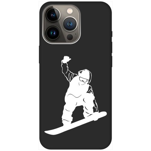 Силиконовый чехол на Apple iPhone 14 Pro / Эпл Айфон 14 Про с рисунком Snowboarding W Soft Touch черный силиконовый чехол на apple iphone 14 эпл айфон 14 с рисунком snowboarding soft touch черный