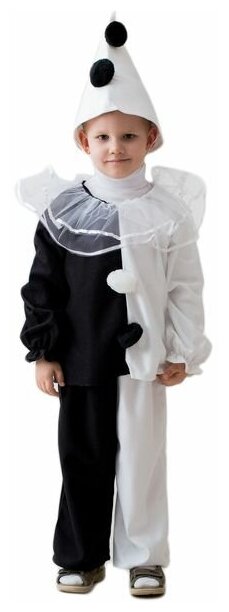 Карнавальный костюм пьеро, на рост 104-116 см, 3-5 лет, Бока 1078-бока