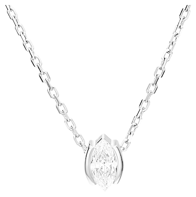 Колье PLATINA jewelry из золота 585 пробы с фианитом 