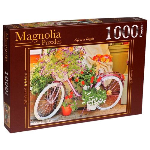 Пазл Magnolia 1000 деталей: Велосипед с цветами
